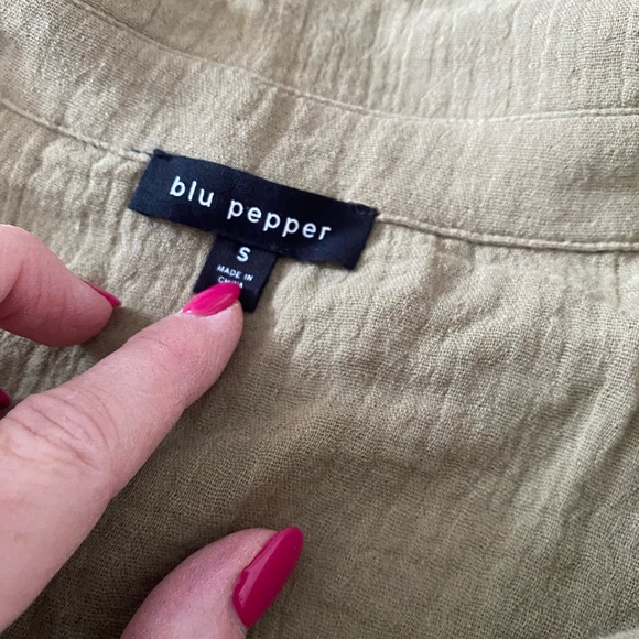 Blu Pepper Olive Green Women's Jumpsuit - Picture 3 of 4